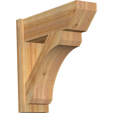 Ekena Millwork Legacy Slat Rough Sawn Outlooker, Western Red Cedar, 8"W x 24"D x 24"H OUT08X24X24LEC06RWR